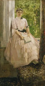Korovin Prints: Portrait of the opera singer Tatyana Lyubatovich, End of 1880s