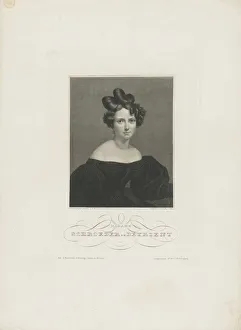 Mayer Prints: Portrait of the opera singer Wilhelmine Schroder-Devrient (1804-1860), c. 1840