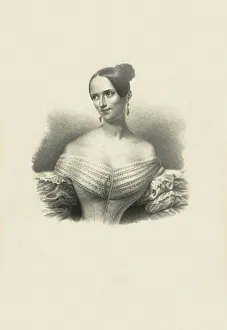 Verdi Prints: Portrait of the opera soprano Sophie Lowe (1812-1866), c. 1840