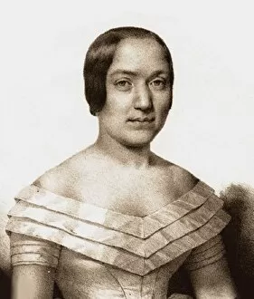 Portrait of the operatic soprano Marianna Barbieri-Nini (1818-1887), the first Lucrezia in I Due Fo