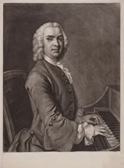 Portrait of the organist and composer John Stanley (1712-1786). Creator: Macardell