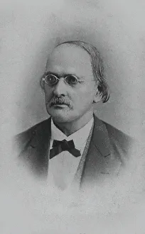 Portrait of the organist and composer Karl Emanuel Klitzsch (1818-1889). Creator: Anonymous