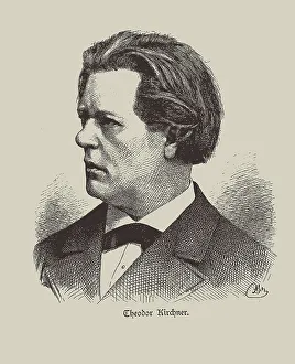 Kirchner Prints: Portrait of the organist and composer Theodor Kirchner (1823-1903). Creator: Anonymous
