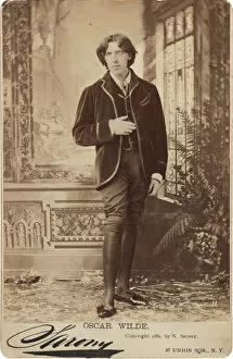 The United States Gallery: Portrait of Oscar Wilde (1854-1900), 1882. Creator: Sarony, Napoleon (1821-1896)