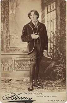 Portrait of Oscar Wilde (1854-1900), 1882. Creator: Sarony, Napoleon (1821-1896) Portrait of Oscar Wilde (1854-1900), 1882. Creator: Sarony, Napoleon (1821-1896)