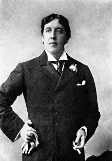 Robert Harborough Prints: Portrait of Oscar Wilde, c1890s. Creator: Ellis & Walery