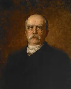 Chancellor Prints: Portrait of Otto Eduard Leopold von Bismarck, 19th century. Creator: Franz von Lenbach