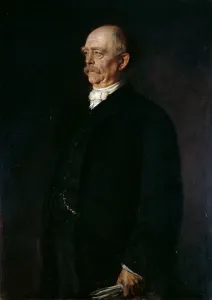 Chancellor Prints: Portrait of Otto von Bismarck (1815-1898), 1884. Creator: Lenbach, Franz, von (1836-1904)