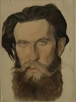 Explorers Collection: Portrait of Otto Y. Schmidt (1891-1956), 1921-1922. Artist: Andreev, Nikolai Andreevich (1873-1932)