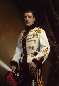 1914 Prints: Portrait of P. M. Rayevsky, Cornet of the Life-Guards Hussar Regiment