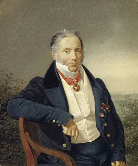 Portrait of the painter Alexander Sauerweid (1782-1844), First quarter of 19th cen Artist: Anonymous