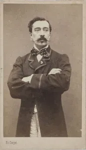 Stevens Prints: Portrait of the painter Alfred Stevens (1828-1906), c. 1870