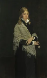 Suspicion Prints: Portrait of the Painter Andrea Gram, 1878. Creator: Eilif Peterssen