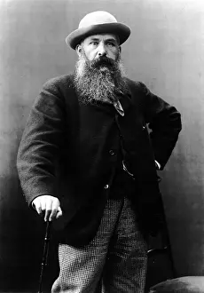 Portraitphotography Prints: Portrait of the painter Claude Monet, 1887. Creator: Nadar, Paul (1856-1939)