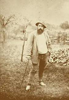 Robinson Prints: Portrait of the painter Claude Monet, c1889. Creator: Robinson, Theodore (1852-1896)