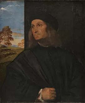 Portrait of the Painter Giovanni Bellini, 1511-1512. Artist: Titian (1488-1576)