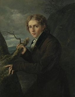 Historical Scene Or Person Prints: Portrait of the Painter J.C. Dahl, 1819-1820. Creator: Johann Carl Rossler