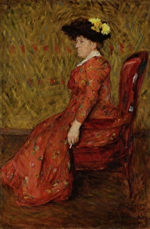 Erik Werenskiold Prints: Portrait of the Painter Kitty L. Kielland, 1891. Creator: Erik Werenskiold
