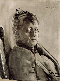 Concern Prints: Portrait of the Painter Kitty L. Kielland, probably 1891. Creator: Christian Krohg