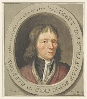 Art History Prints: Portrait of the painter Lambert van Straaten, 1736. Creator: Tako Hajo Jelgersma