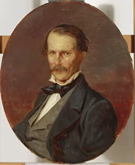 Erik Johan Lofgren Prints: Portrait of the Painter Magnus von Wright, 1867. Creator: Erik Johan Lofgren
