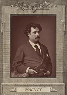 Fortuny Prints: Portrait of the painter Marià Fortuny (1838-1874), c. 1870. Creator: Anonymous