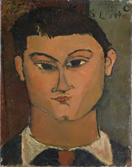 Modigliani Prints: Portrait of the Painter Moise Kisling (1891-1953), 1915