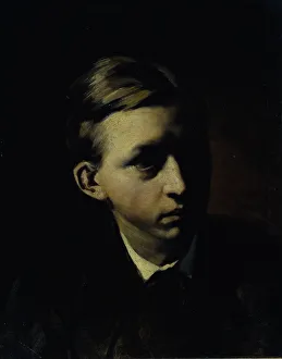 Vasili Grigoryevich 1834 1882 Prints: Portrait of the painter Nikolai Alexeyevich Kasatkin (1859-1930)