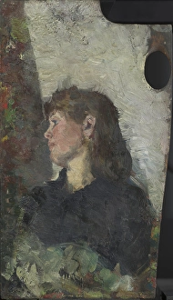 Regret Prints: Portrait of the Painter Oda Krohg, c1885. Creator: Christian Krohg