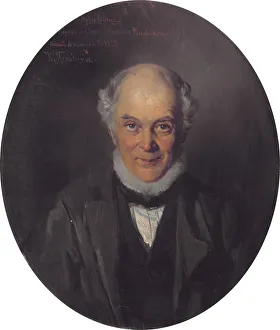 Makovsky Prints: Portrait of the painter Yegor Ivanovich Makovsky (1802-1886), 1859. Artist: Makovsky