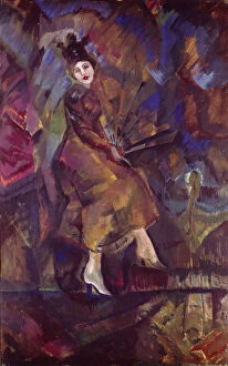Images Dated 13th June 2013: Portrait of Panna Paskevich. Artist: Yakulov, Georgi Bogdanovich (1884-1928)