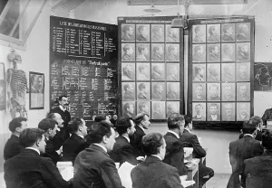 Studying Prints: Portrait Parle class, France, between c1910 and c1915. Creator: Bain News Service