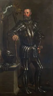 Armor Prints: Portrait of Pase Guarienti, 1556. Creator: Flacco, Orlando (1527-1593)