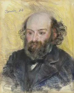 Portrait of Paul Cezanne (1839-1906), 1880. Artist: Renoir, Pierre Auguste (1841-1919) Portrait of Paul Cezanne (1839-1906), 1880. Artist: Renoir, Pierre Auguste (1841-1919)