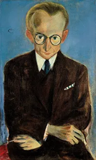 Portrait of Paul Fechter (1880-1958), 1925. Creator: Cassel, Pol (Paul) (1892-1945)