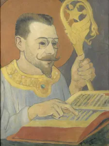 Portrait of Paul Ranson in Nabi costume, 1890. Creator: Serusier, Paul (1864-1927)
