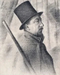 1890 Prints: Portrait of Paul Signac (1863-1935), 1890. Creator: Seurat, Georges Pierre (1859-1891)