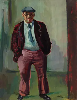 Pechstein Prints: Portrait of Paul Westheim (1886-1963), 1928. Creator: Pechstein, Hermann Max (1881-1955)
