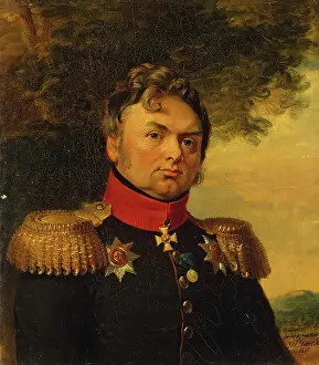 Pavel Prints: Portrait of Pavel N. Choglokov (1772-1832), 1825. Creator: George Dawe