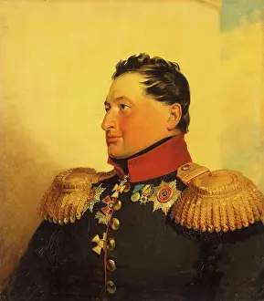 Pavel Prints: Portrait of Pavel P. Turchaninov (1776-1839) (1st), 1824. Creator: Workshop of George Dawe