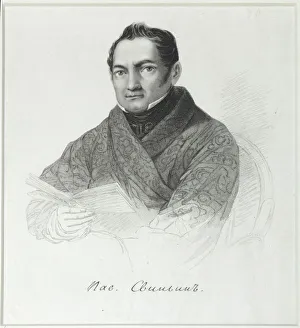 Svinin Prints: Portrait of Pavel Petrovich Svinyin (1787-1839)