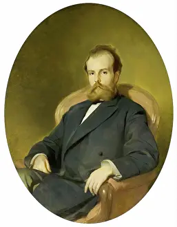 Ivan Prints: Portrait of Pavel Pyasetsky, 1897. Creator: Ivan Makarov