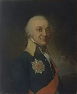 Borovikovsky Collection: Portrait of the Pavel Stepanovich Runich (1747-1825), c. 1800