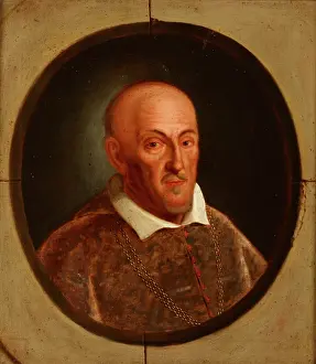 Friedrich Kloss Prints: Portrait of Pawel Piasecki (1579 -1649) Janina Coat of Arts