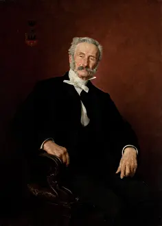 Casimir Pochwalski Prints: Portrait of Pawel Popiel, 1889. Creator: Kazimierz Pochwalski