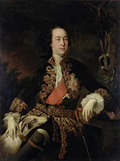 1750s Prints: Portrait of P.B. Sheremetev, 1753. Creator: Ivan Argunov