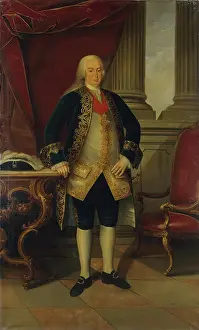 Portugal Prints: Portrait of Pedro, Prince of Brazil (1717-1786), 1773. Creator: Miguel Antonio do Amaral
