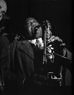 Alto Saxophone Prints: Portrait of Pete Brown, 1938. Creator: William Paul Gottlieb
