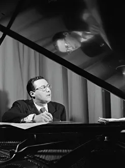 Grand Piano Prints: Portrait of Pete Rugolo, New York, N.Y. 1946. Creator: William Paul Gottlieb