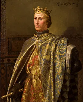 Ayuntamiento De Sevilla Collection: Portrait of Peter I (1334-1369), the king of Castile and Leon